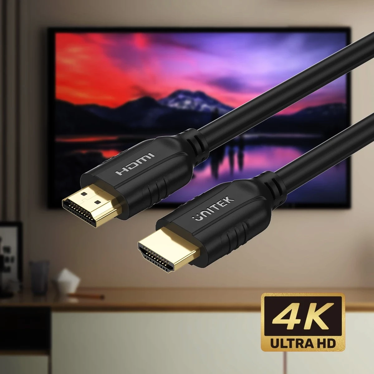 Kabel HDMI Unitek 2.0 4K 60Hz 10m, zi