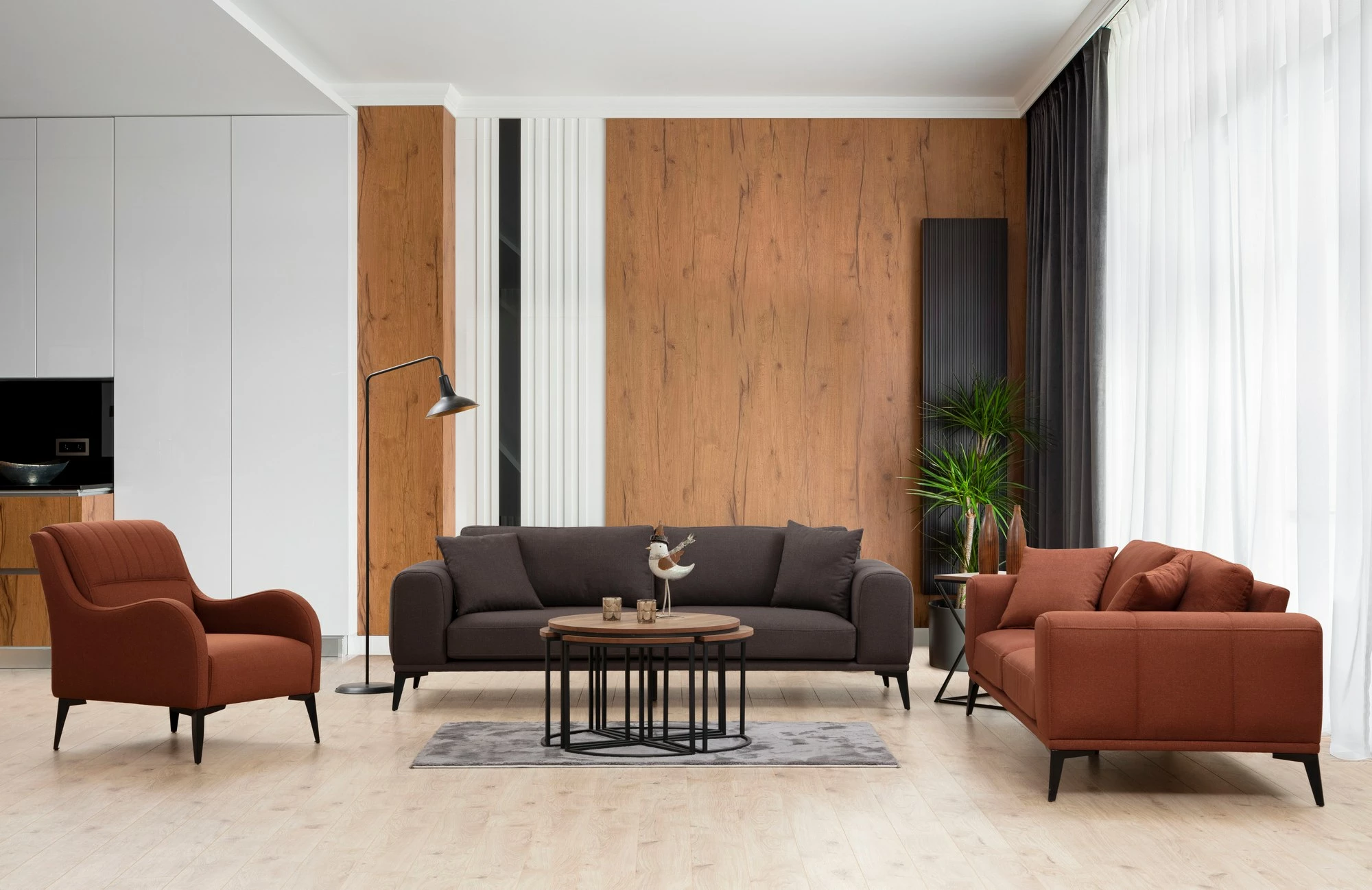 Karrige krahu Kenzo, ngjyrë e kuqe tullë, Atelier del Sofa