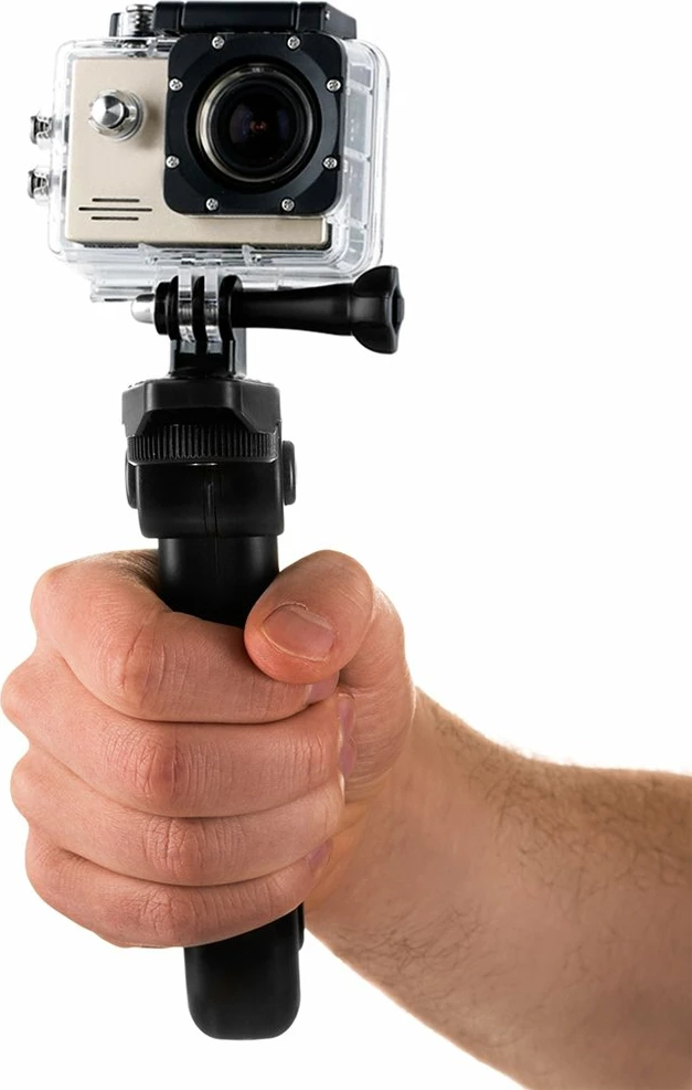 Mbajtëse dore me mini tripod për GoPro SJCAM, Hurtel, e zezë