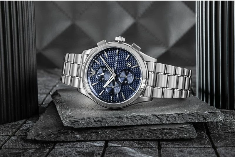 Orë dore për meshkuj Emporio Armani, argjend
