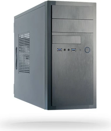 Kasë Chieftec HT-01B-350GPB, Midi Tower, PC, micro ATX, e zezë