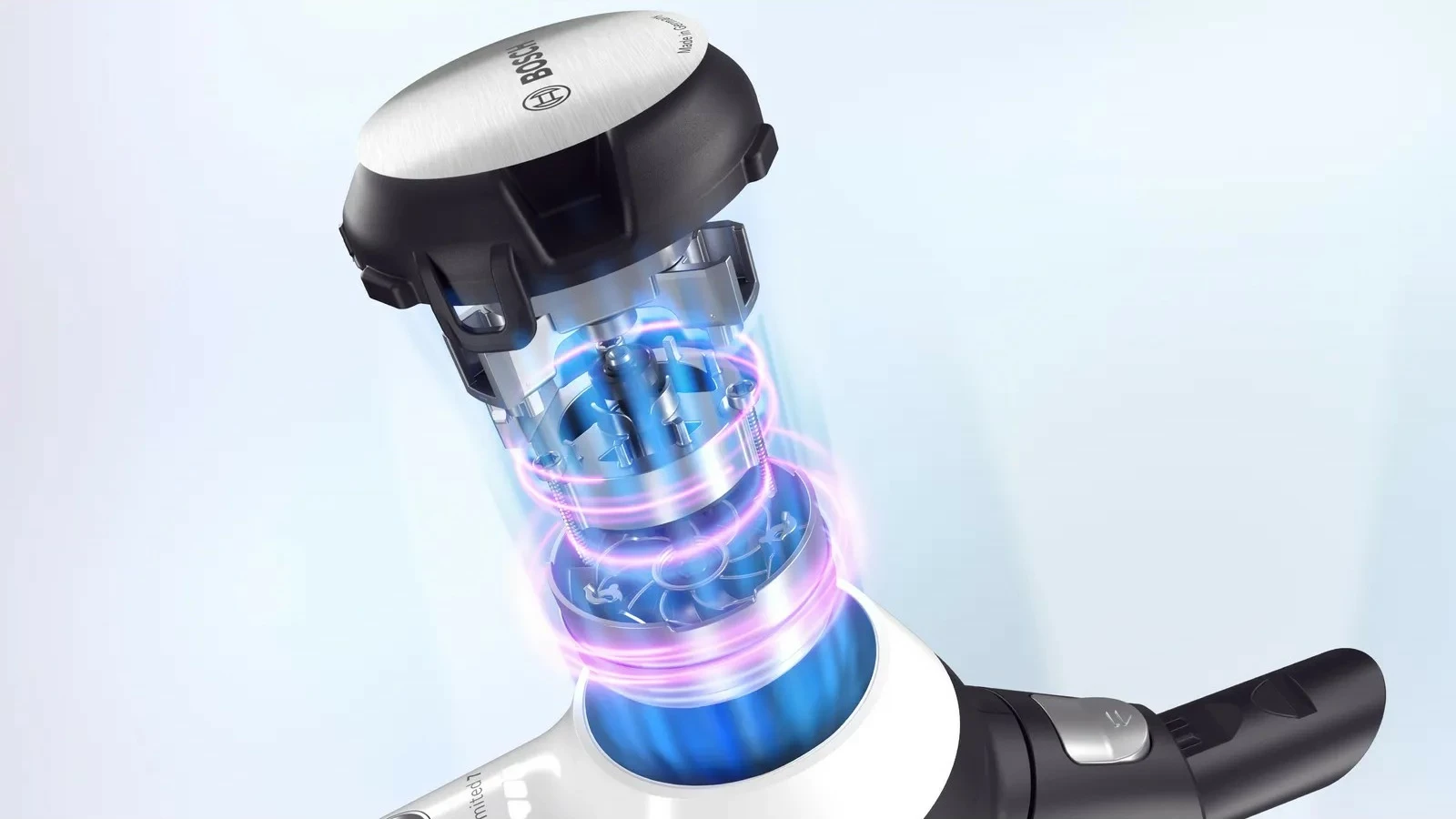 Fshesë me korrent Bosch BSS715CARP, pa qese, 0.3L, 18V, e zezë/argjendtë/e bardhë