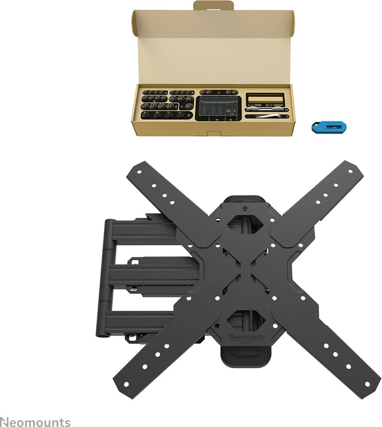 Mbajtëse muri për TV Neomounts WL40S-850BL14, full motion, 32-65 inç, çelik, e zezë