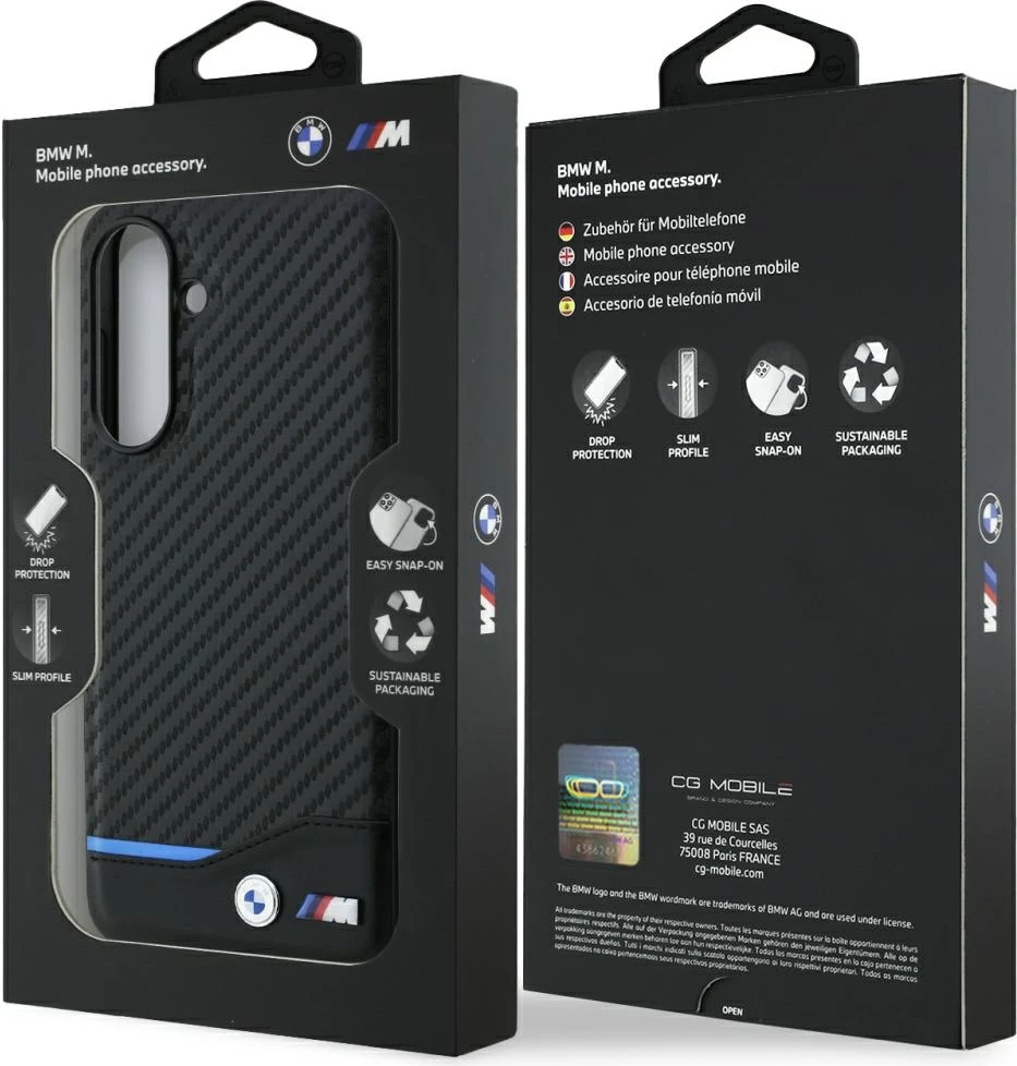 Mbështjellës BMW M Carbon për Samsung Galaxy A56, i zi