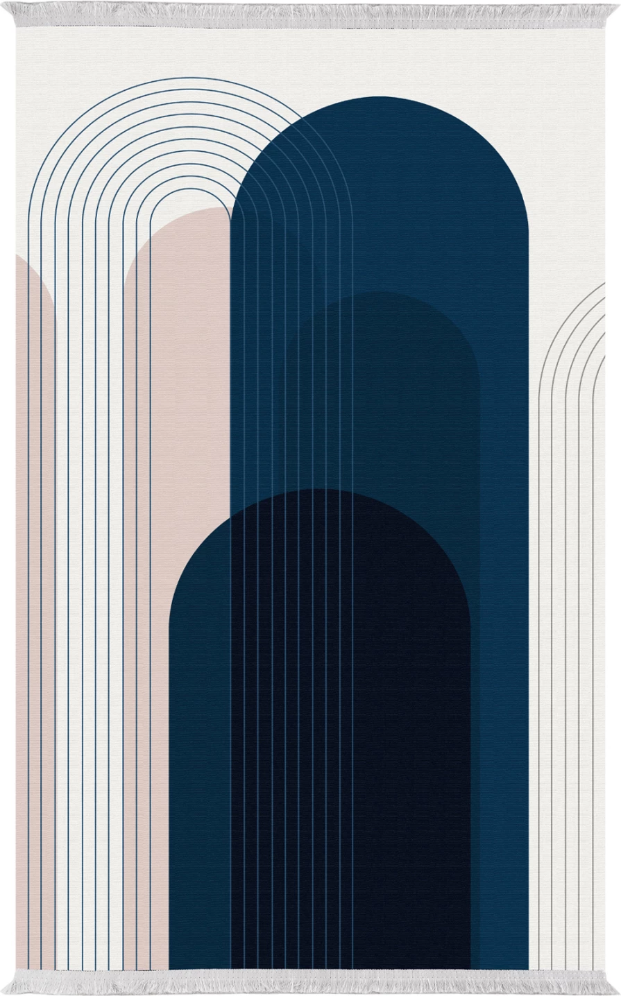 Tepih për dhomë ndeje me franja, Josiane FH7677.49, shumëngjyrësh, 120x170