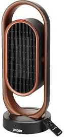 Ngrohës ventilator keramik 3D, UNOLD, 86535, me telekomandë dhe kohëmatës 8 orë, oscilim 80°/pjerrje 45°, bakër/zi