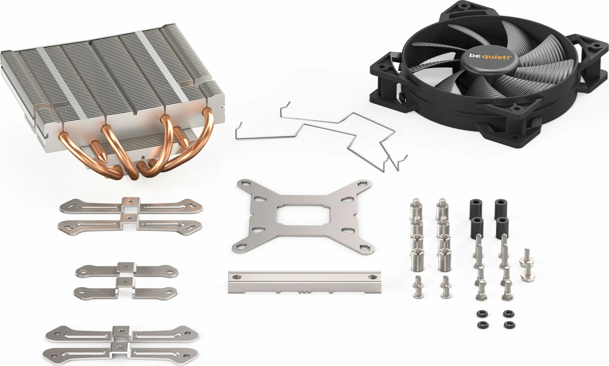 K Cooler be quiet! Shadow Rock LP, 1700, FMx, AM3/4%5, 115x, 1200, 2011, TDP 130W, Ngjyrë e zezë, bakër, argjend