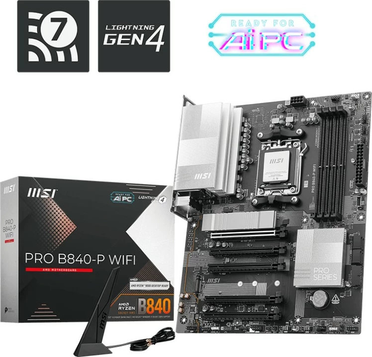 Pllakë amë MSI PRO B840-P WIFI, AM5