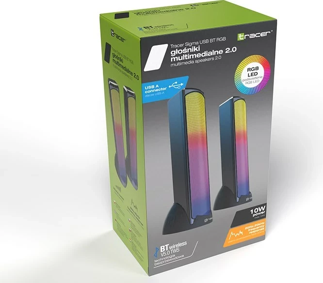 Altoparlantë Tracer Orlando 2.0 Sigma, 10 W, RGB