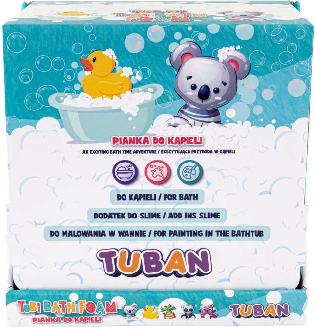 Set shkumë për banjë TUBAN Tubi Bath Foam, 200 ml, 15 copë, Mix ngjyrash