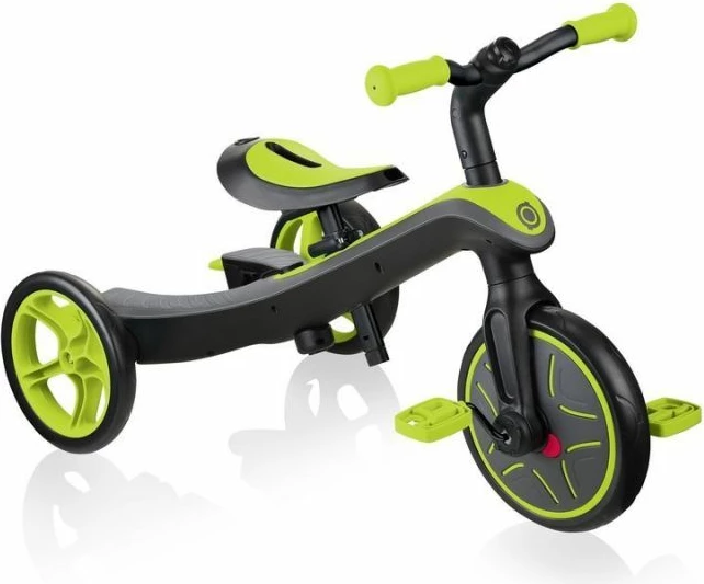 Biçikletë për fëmijë Globber Explorer Trike 4in1, e zezë dhe e verdhë