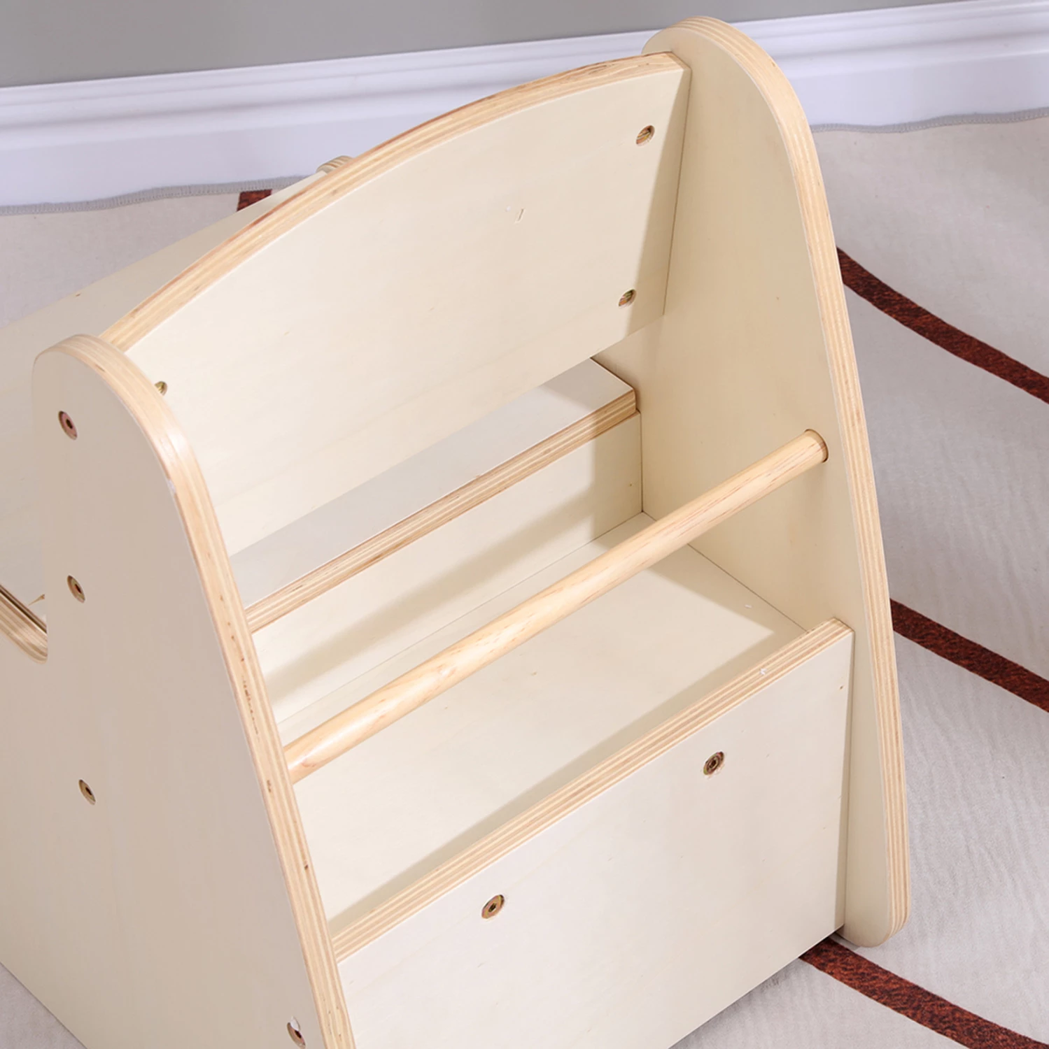 Karrige për fëmijë me hapësirë për ruajtje, natyrale, RICKI FH18343.01, 33x43x47cm