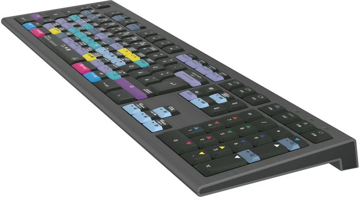 Tastierë LogicKeyboard Astra 2 DaVinci Resolve DE Mac, ndriçim, shumëngjyrëshe