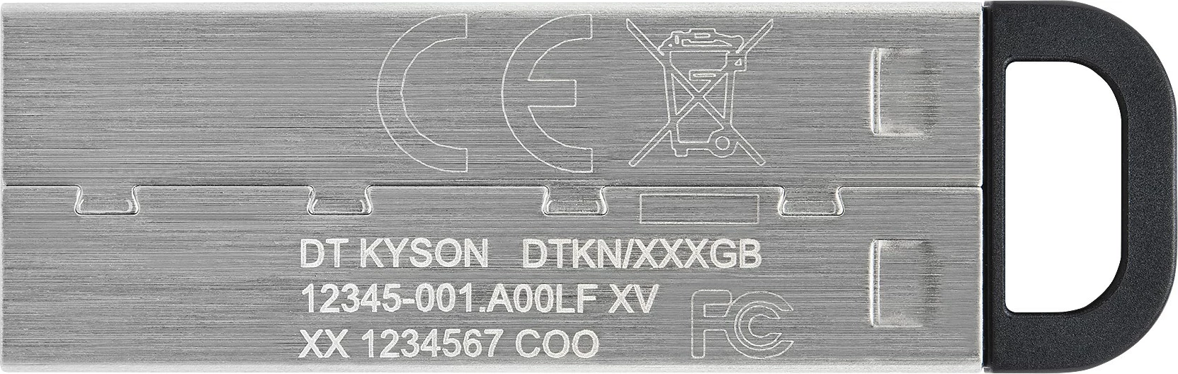 USB Flash Drive Kingston DataTraveler Kyson 128GB, USB Type-A, 3.2 Gen 1, Silver