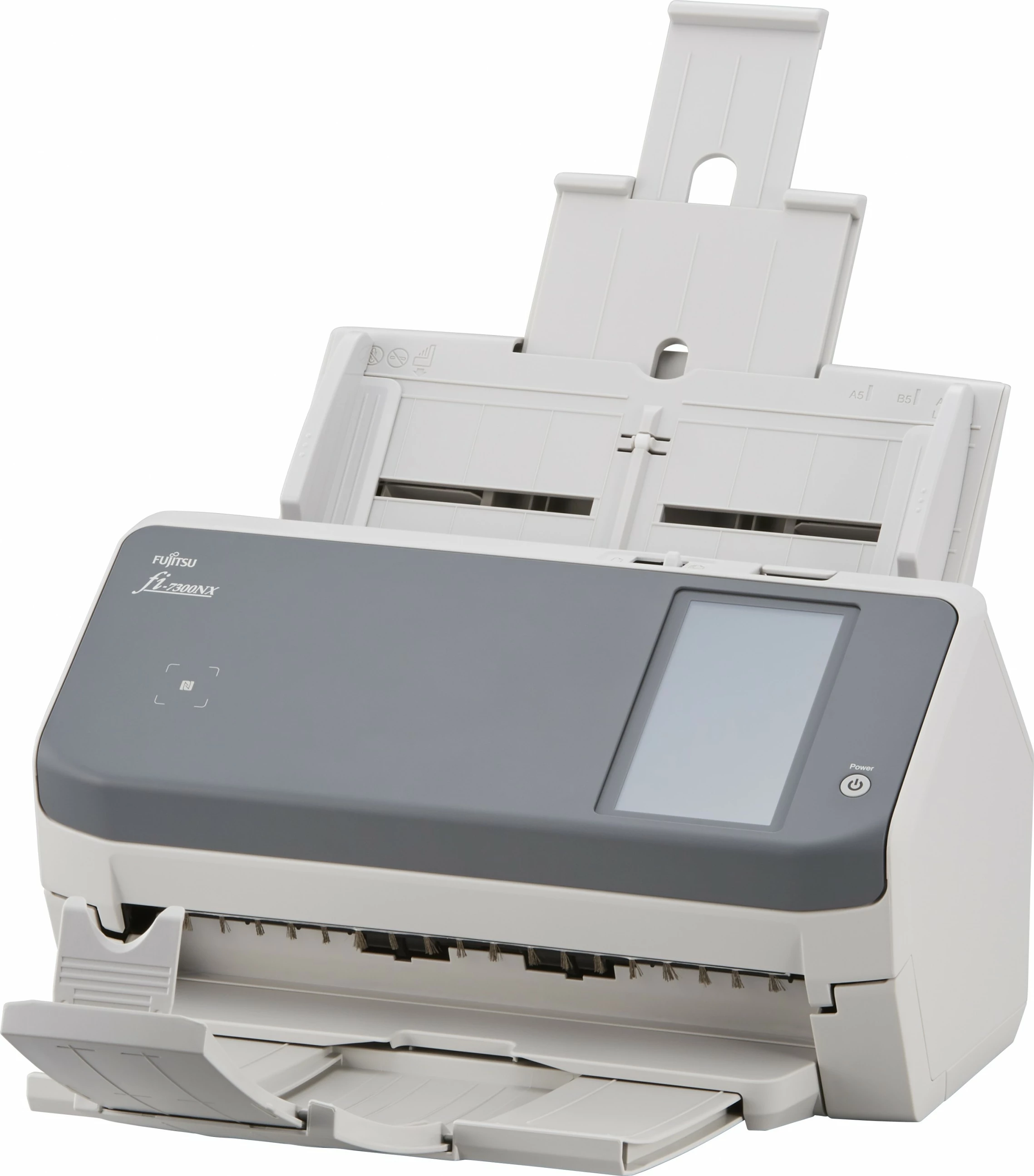 Skaner dokumentesh Ricoh FI-7300NX, ADF 80 fletë, Wi-Fi, Ethernet, USB, ekran me prekje, bardhë/zi