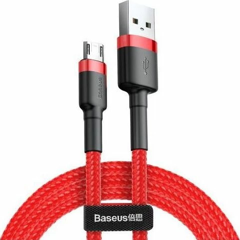 Kabllo USB Baseus CAMKLF-C09 USB-A në microUSB 2 m 1.5A USB 2.0 kuqe-zi