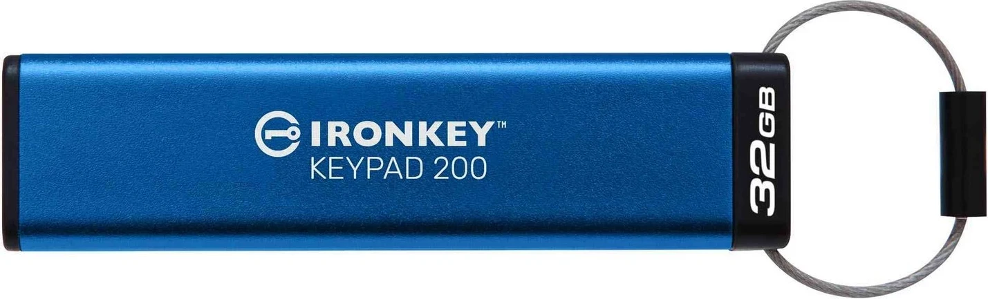 USB Kingston IronKey, blu