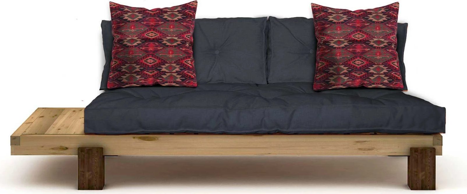 Lounge Atelier del Sofa, ngjyrë natyrale dhe blu e errët, CPT8374-200