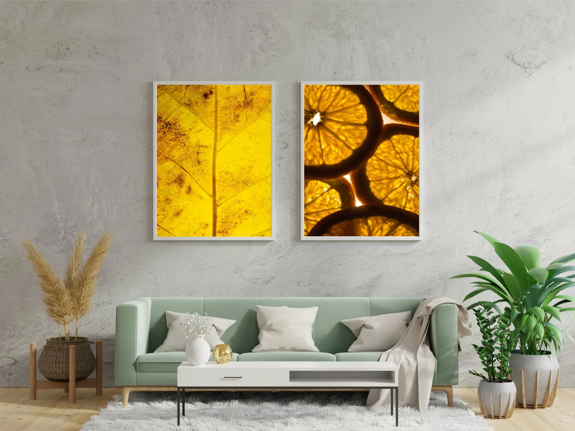 Pikturë dekorative me kornizë MDF (2 copë), Wallity, Mp2-00115, 30x40cm