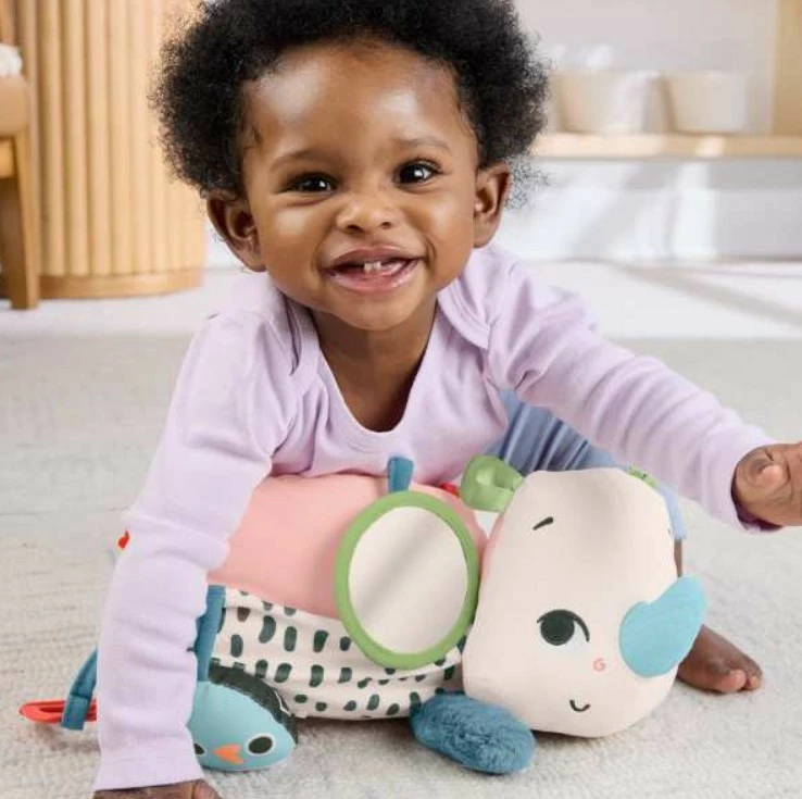 Lodër pelushi Fisher Price Planet Friends Rhinoceros HYR55, shumëngjyrëshe