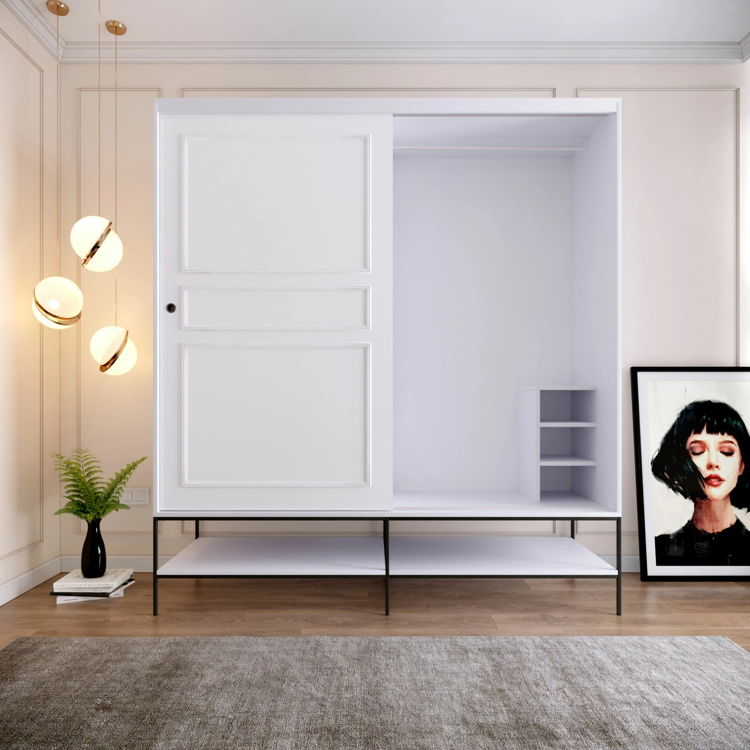 Dollap Skye Decor Martin 190, i bardhë