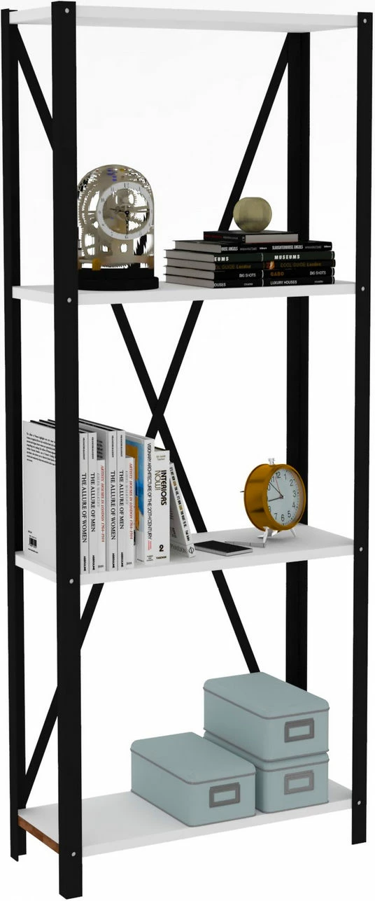 Raft librash Skye Decor, Londër, i bardhë