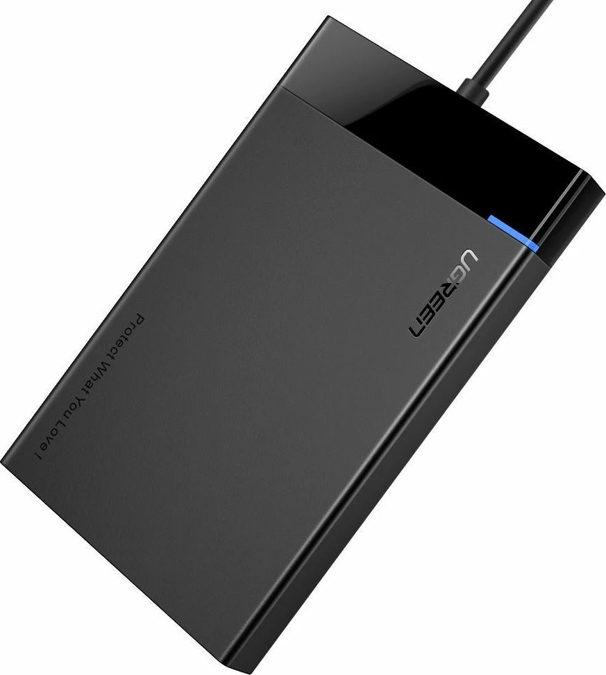 Kasë eksternë për HDD/SSD 2.5\" Ugreen 30847, SATA III në USB 3.0/USB 3.2 Gen 1 me UASP, e zezë