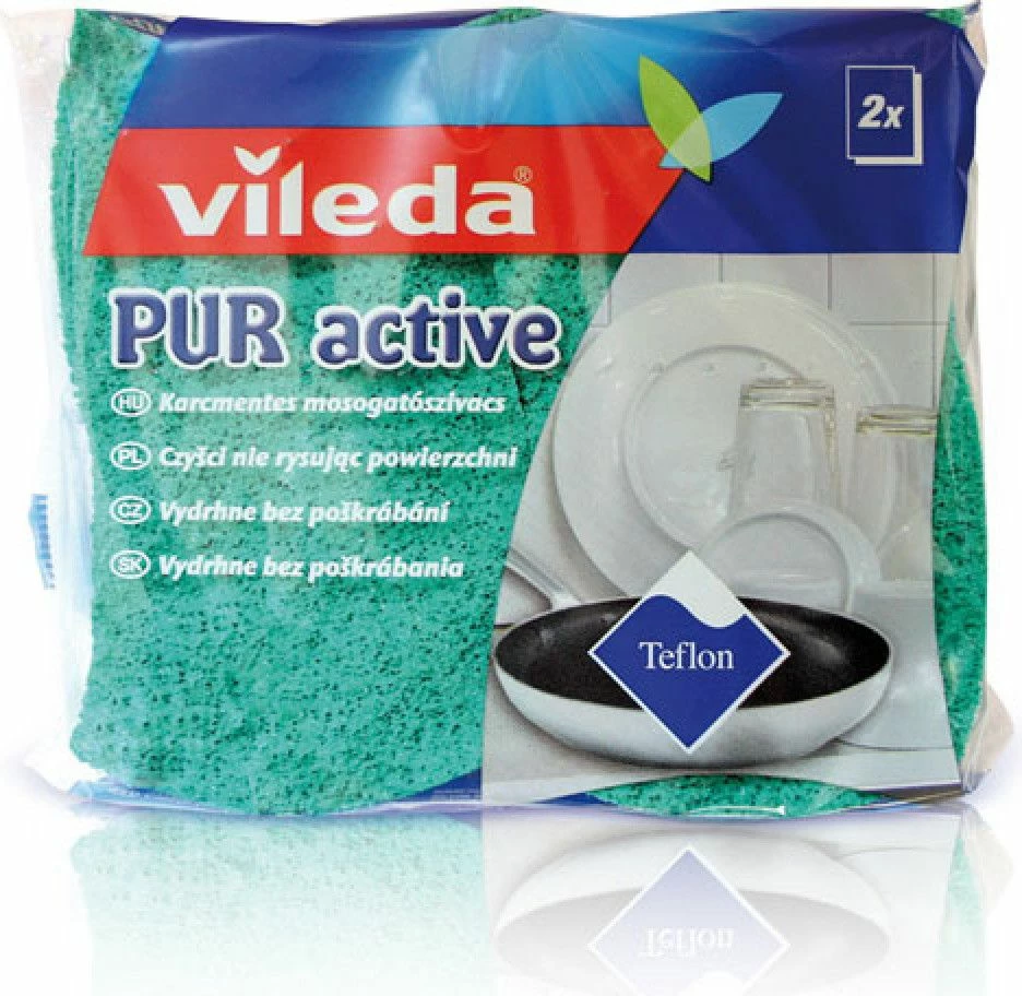 Sfungjer për enë Vileda Pur Active 2, 2 copë