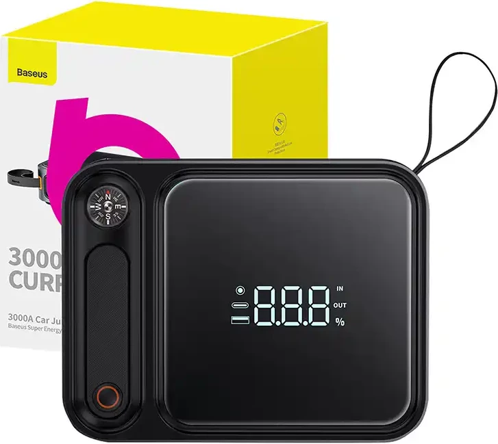 Jump starter dhe powerbank Baseus Super Energy Ultra, 26800 mAh, 3000A, e zezë