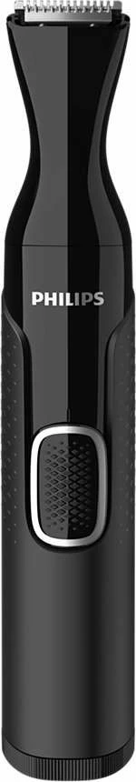 Trymer hunde Philips Nosetrimmer Series 5000 NT5650/16, krehër 3/5 mm, i larshëm, bateri AA, i zi, set me aksesorë