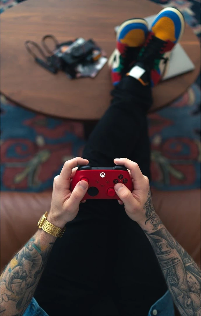 Gamepad Microsoft Xbox Wireless Controller QAU-00012, Bluetooth/USB, i kuq