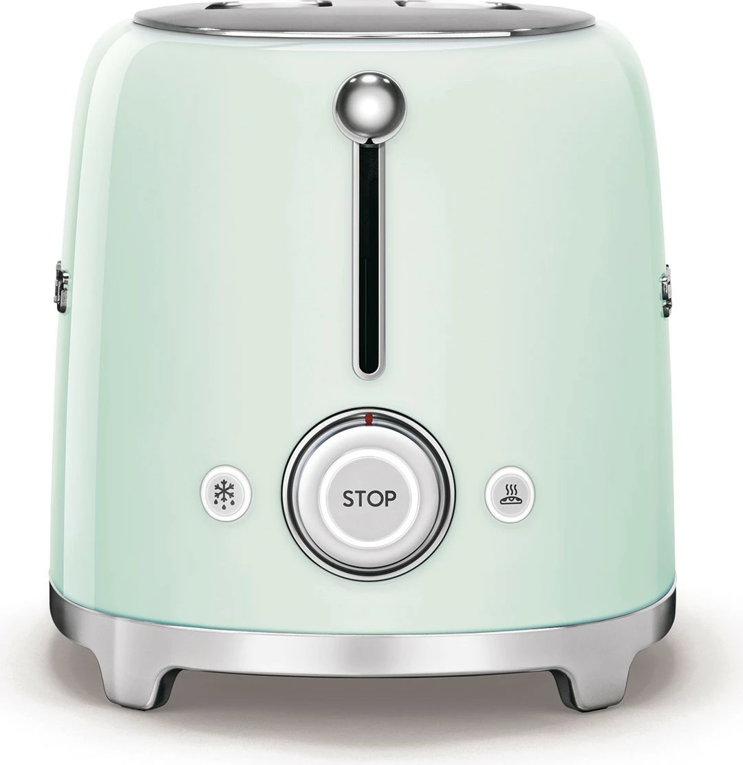 Tostier SMEG TSF02PGEU, 4 feta, 6 nivele thekje, 1500W, jeshil pastel
