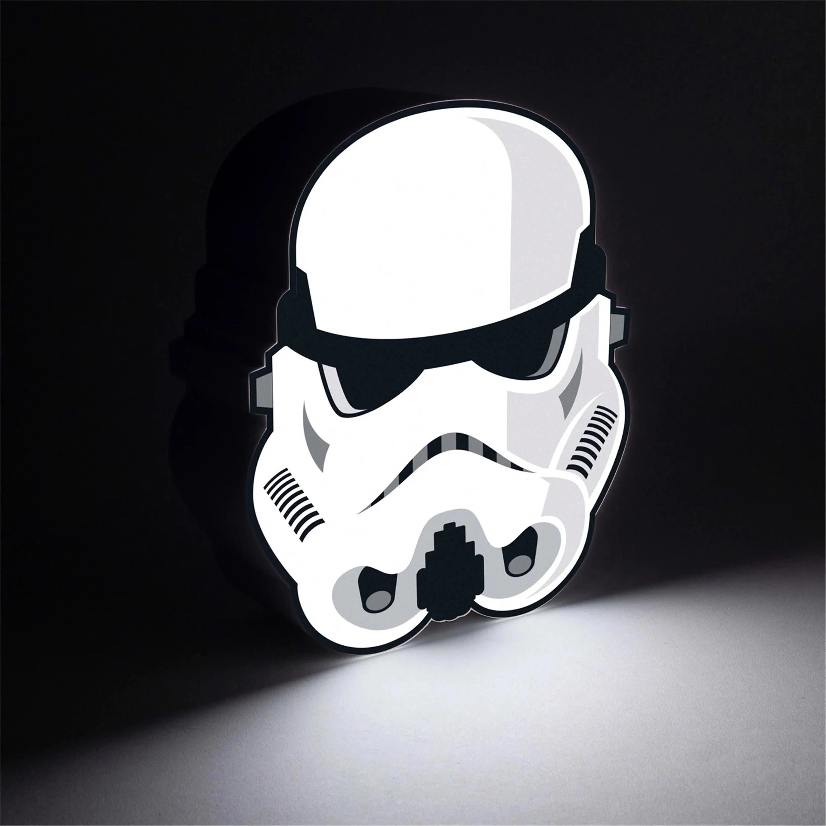 Llambë tavoline Paladone Star Wars Stormtrooper Box Light 15 cm, 3x AAA, bardhë/zezë