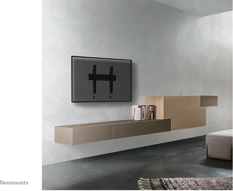 Mbajtës muri për TV Newstar WL30S-850BL14, fiks, 32-75 inç, çelik, i zi