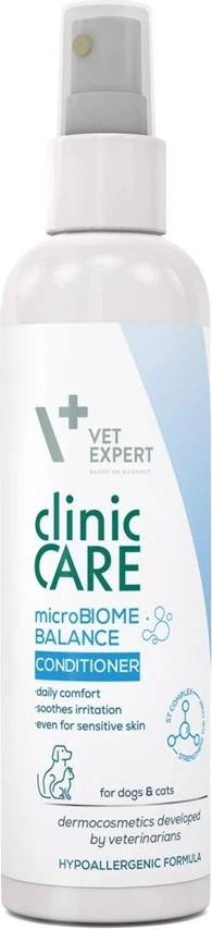 Kondicioner për qime VetExpert Clinic Care microBiome Balance për qen dhe mace, 150 ml