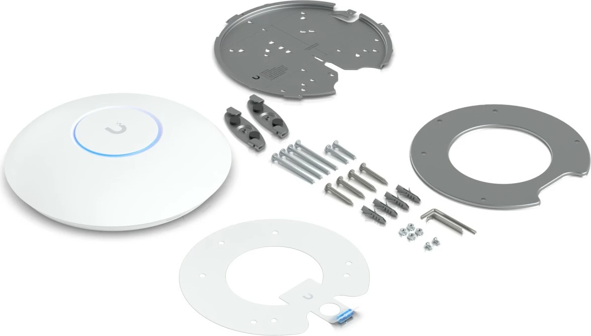 Access Point Ubiquiti U7 Pro Max, 5700 Mbit/s, 2.4 GHz, 5 GHz, 6 GHz, e bardhë
