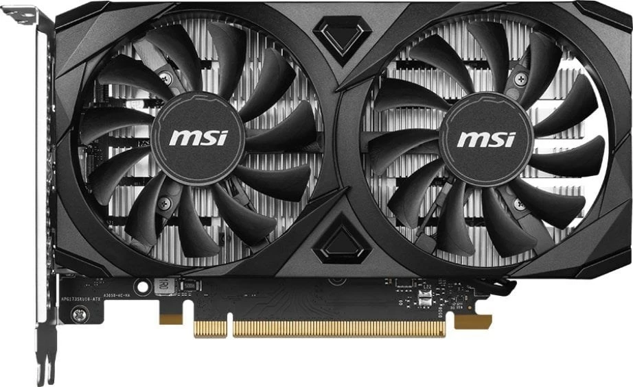 Kartelë grafike MSI GeForce RTX 3050 VENTUS 2X E 6G OC, E zezë