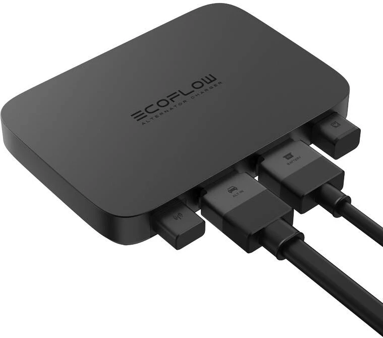 Karikues alternatori EcoFlow, model 5015501001, për makina dhe RV, 800W, i zi