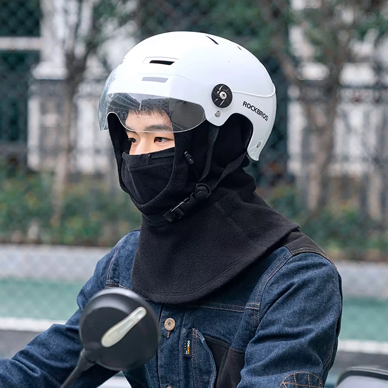 Balaklavë sportive Rockbros YPP034, polar, e zezë