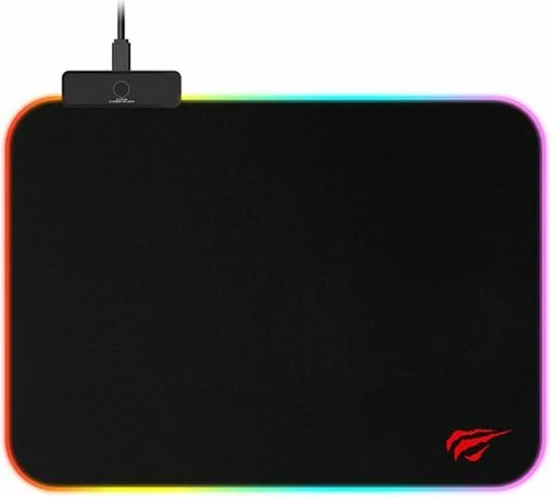 Mauspad HAVIT Gamenote HV-MP901, 363×265×3 mm, RGB LED, kabllo 1.8 m, i zi