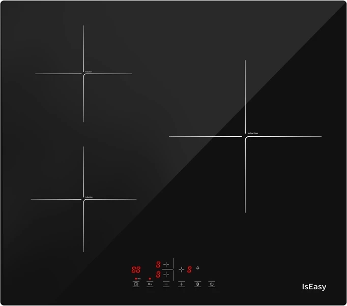 Pllakë gatimi me induksion IsEasy LI3-17, 3 zona, e zezë