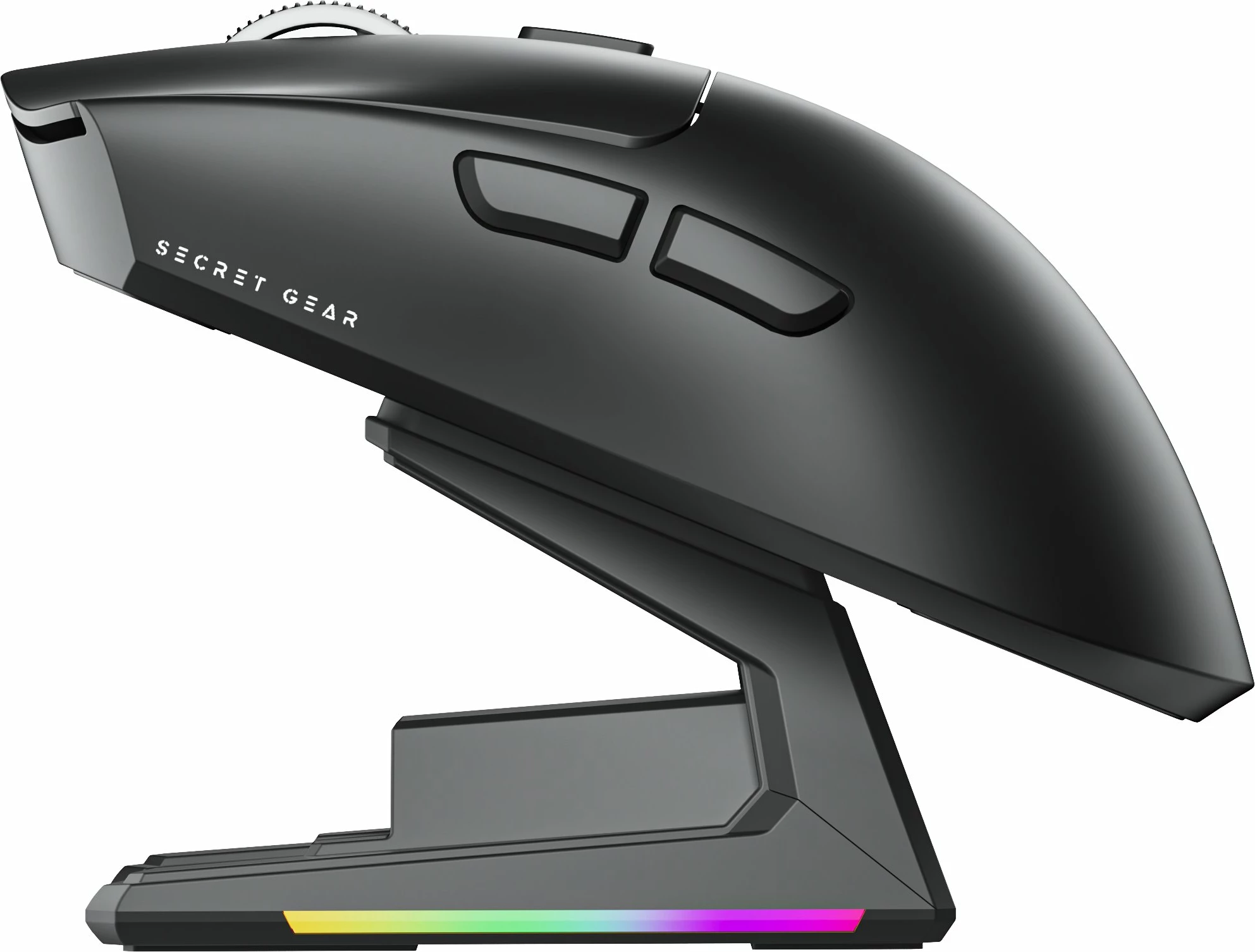 Maus gaming Secret Gear ZX1 GEAR-Z-ZX1-BK 26,000 DPI 8K RGB me lidhje USB/2.4GHz/Bluetooth, i zi