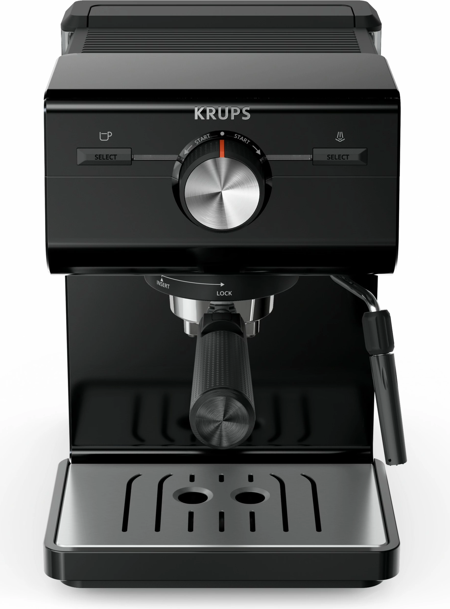 Aparat espresso Krups Authentic XP381810, 2L, kafe e bluar, e zezë