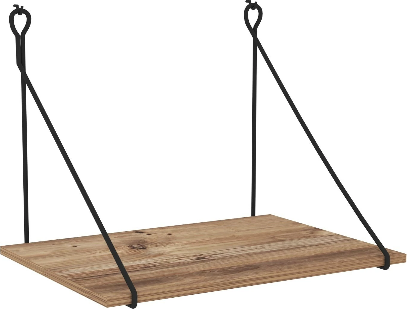 Tavolinë studimi Hanah Home, Tuna, ngjyrë arre dhe e zezë