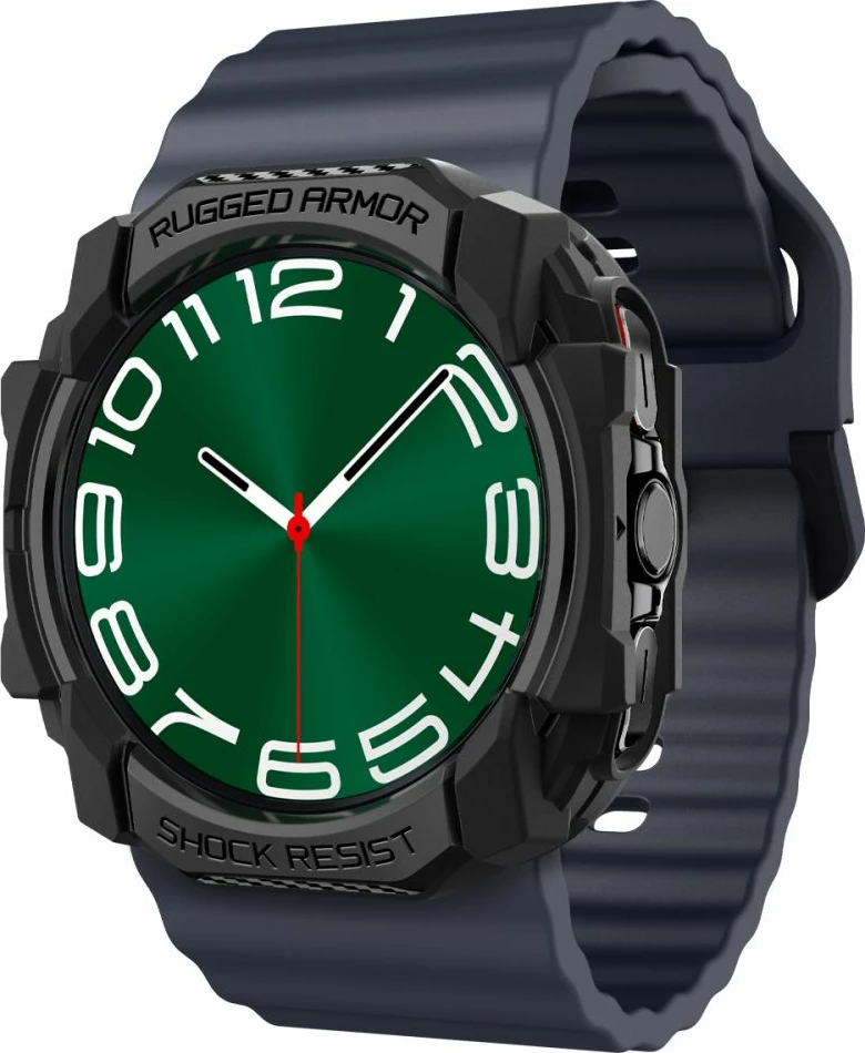 Mbështjellës Spigen Rugged Armor për Samsung Galaxy Watch Ultra 47mm, i zi mat