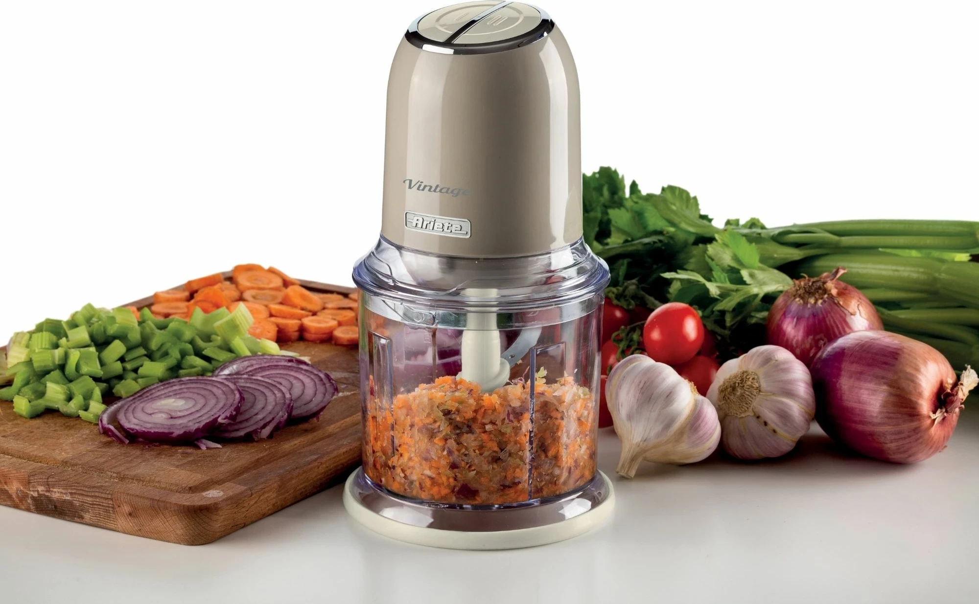 Tritatutto Ariete Vintage 0438, 600ml, 400W, Beige