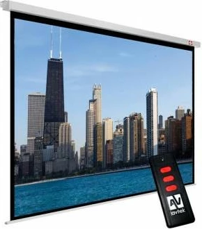 Ekran elektrik për projeksion Avtek Video Electric 300P, 300 x 227.5 cm, i bardhë
