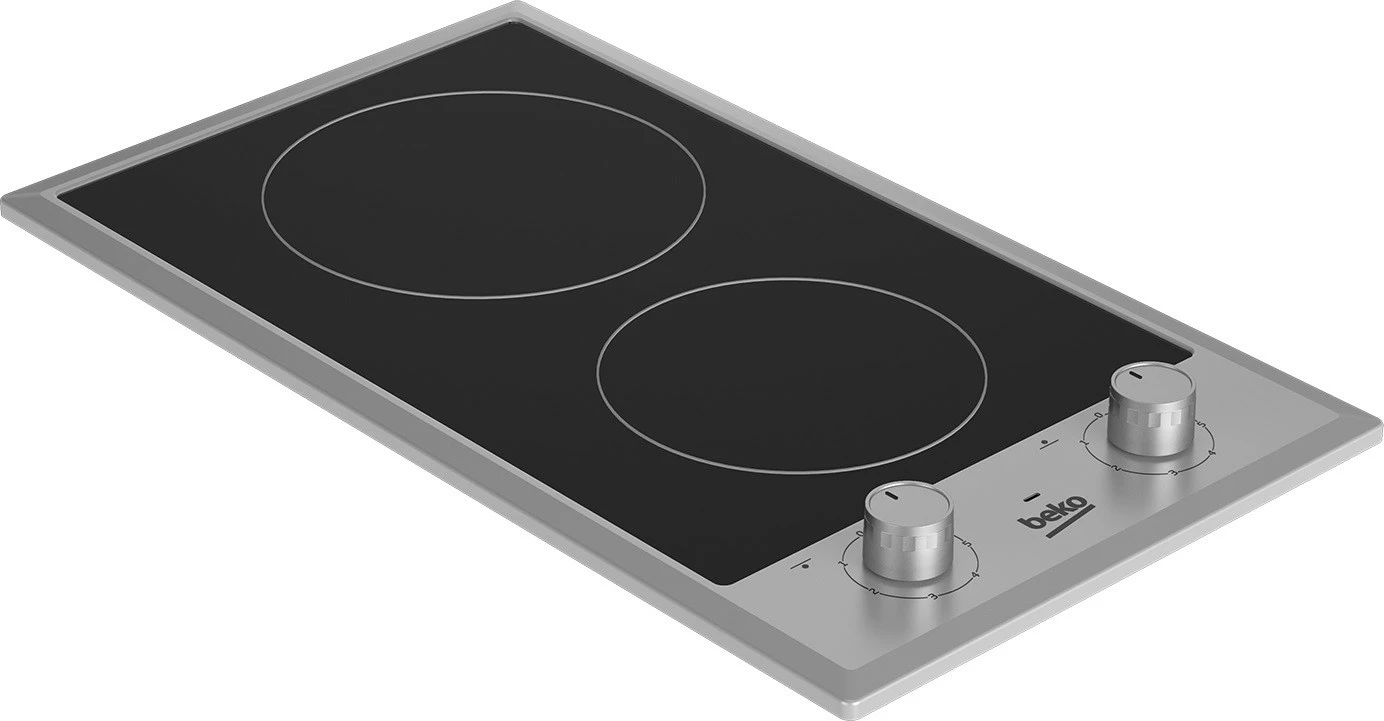 Pllakë qeramike Beko HDCC32200X, 2 zona, e zezë/inox