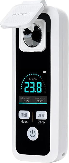 Refraktometër dixhital Brix FNIRSI JBM-20 0–55% Brix, ekran 1.54" IPS, memorie 30 matje, bateri 600 mAh, IPX6
