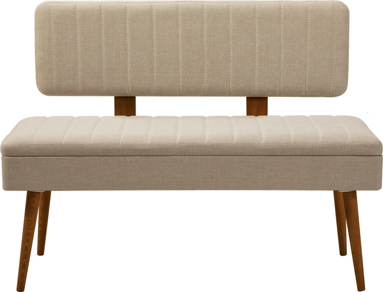 Set tavoline me karrige për ngrënie, zgjatues, 6 pjesë, Skye Decor, ngjyrë arre, krem